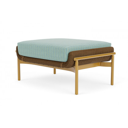 Lloyd Flanders™ Solstice Ottoman  - Hickory, Metallic Gold