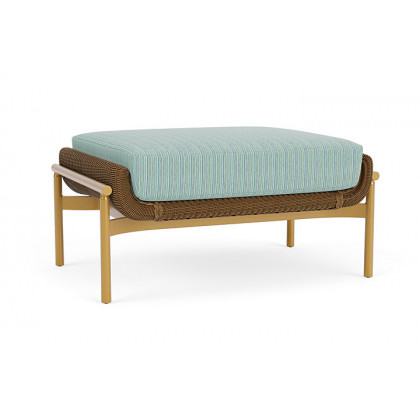 Lloyd Flanders™ Solstice Ottoman  - Hickory, Metallic Gold