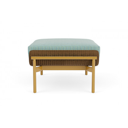 Lloyd Flanders™ Solstice Ottoman  - Hickory, Metallic Gold