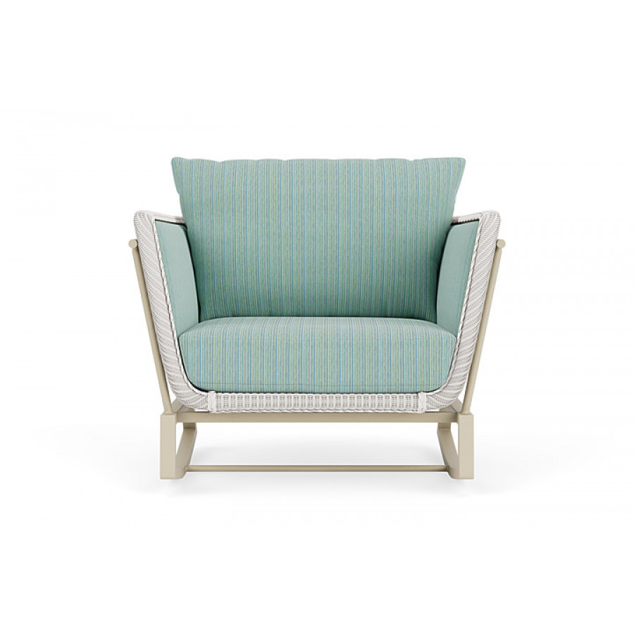Lloyd Flanders™ Solstice Lounge Rocker - White, Linen