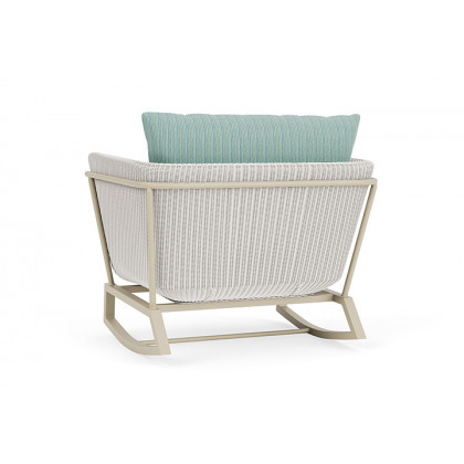 Lloyd Flanders™ Solstice Lounge Rocker - White, Linen