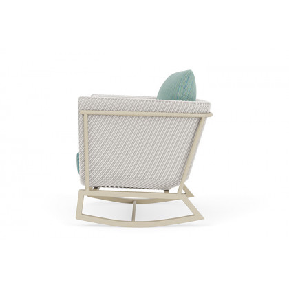 Lloyd Flanders™ Solstice Lounge Rocker - White, Linen