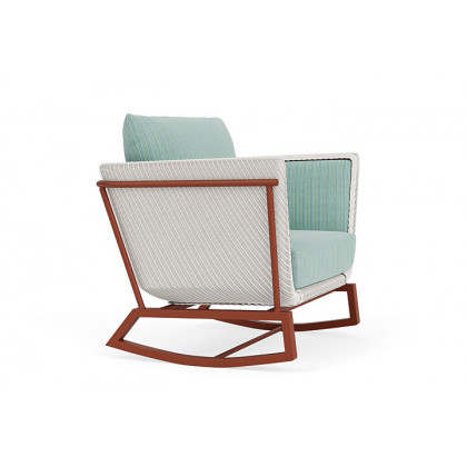 Lloyd Flanders™ Solstice Lounge Rocker - White, Terracotta