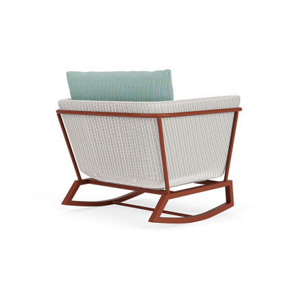 Lloyd Flanders™ Solstice Lounge Rocker - White, Terracotta