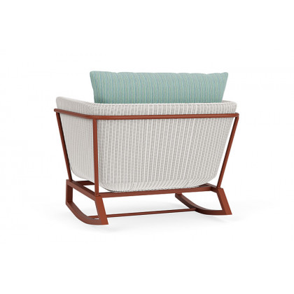 Lloyd Flanders™ Solstice Lounge Rocker - White, Terracotta