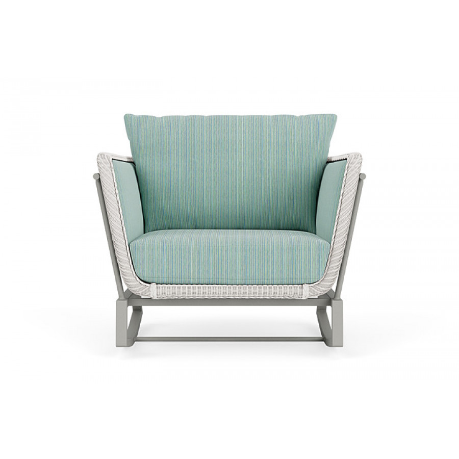 Lloyd Flanders™ Solstice Lounge Rocker - White, Platinum