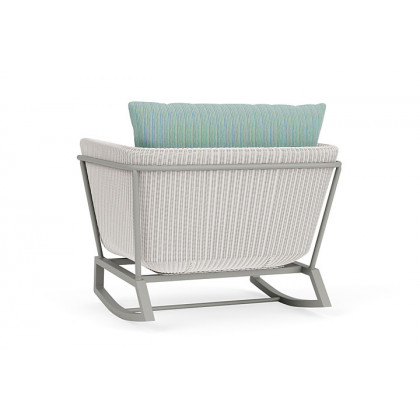 Lloyd Flanders™ Solstice Lounge Rocker - White, Platinum