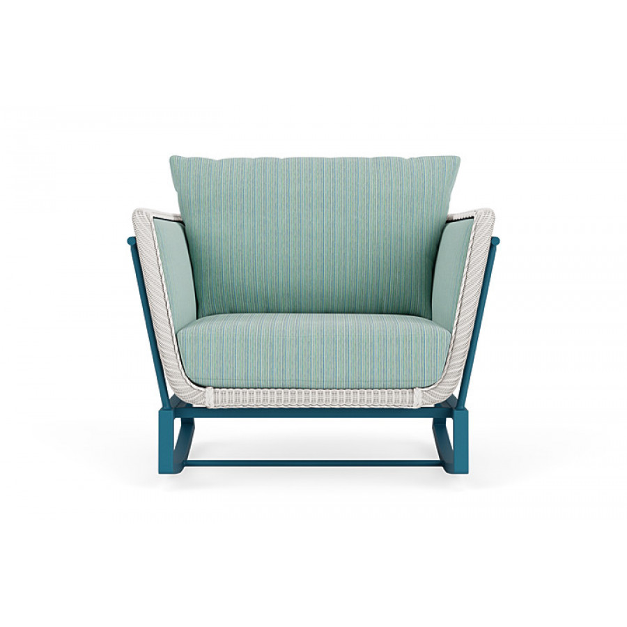 Lloyd Flanders™ Solstice Lounge Rocker - White, Peacock
