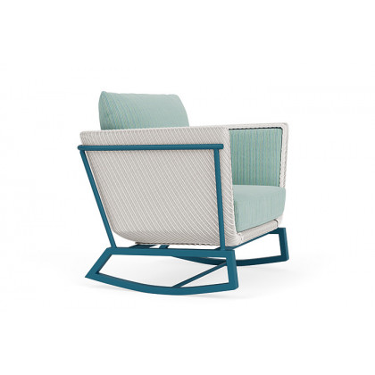 Lloyd Flanders™ Solstice Lounge Rocker - White, Peacock
