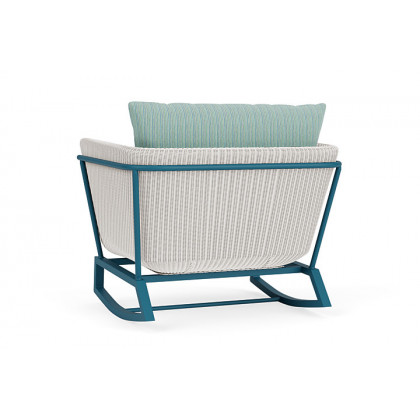 Lloyd Flanders™ Solstice Lounge Rocker - White, Peacock