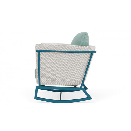 Lloyd Flanders™ Solstice Lounge Rocker - White, Peacock