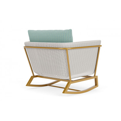 Lloyd Flanders™ Solstice Lounge Rocker - White, Metallic Gold