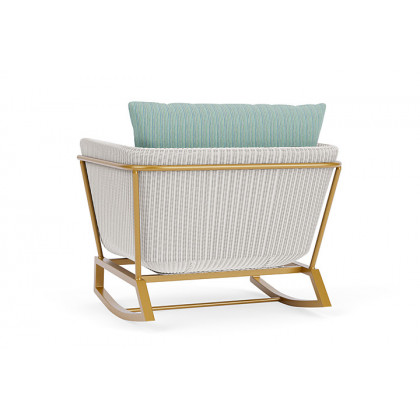 Lloyd Flanders™ Solstice Lounge Rocker - White, Metallic Gold