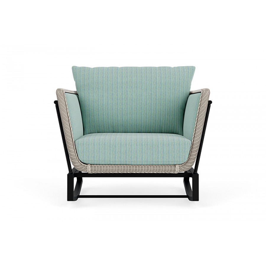 Lloyd Flanders™ Solstice Lounge Rocker - Linen, Ebony