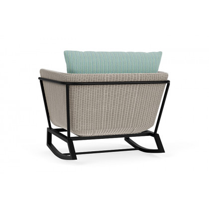 Lloyd Flanders™ Solstice Lounge Rocker - Linen, Ebony