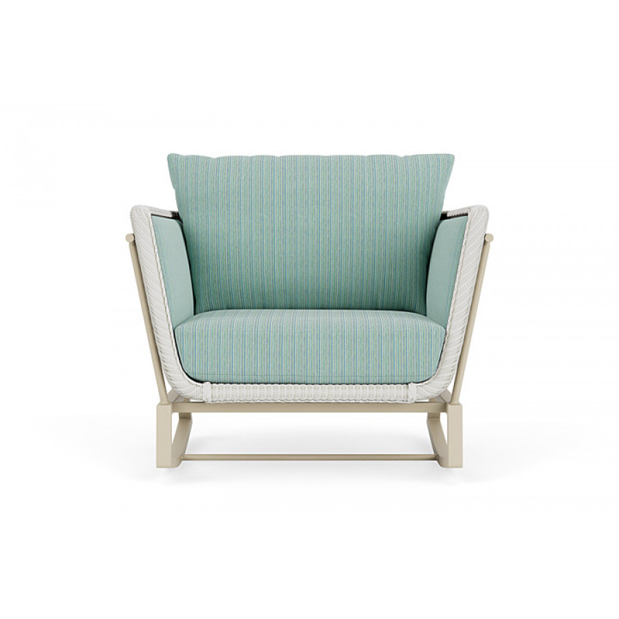 Lloyd Flanders™ Solstice Lounge Rocker - Matte White, Linen