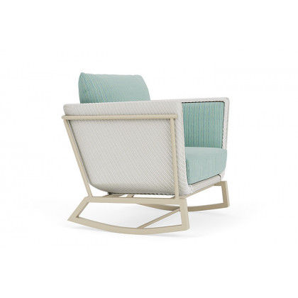Lloyd Flanders™ Solstice Lounge Rocker - Matte White, Linen