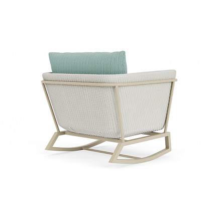 Lloyd Flanders™ Solstice Lounge Rocker - Matte White, Linen