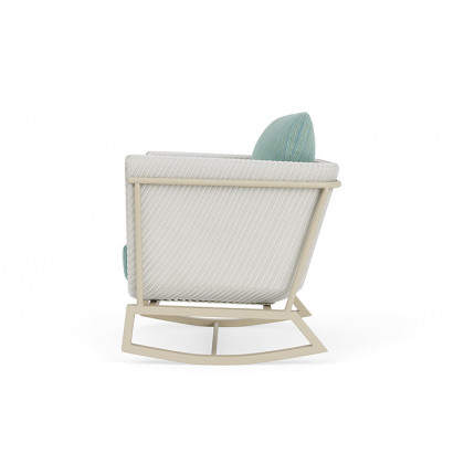 Lloyd Flanders™ Solstice Lounge Rocker - Matte White, Linen