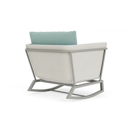 Lloyd Flanders™ Solstice Lounge Rocker - Matte White, Platinum
