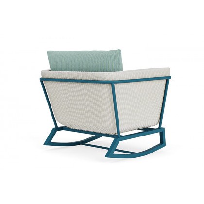 Lloyd Flanders™ Solstice Lounge Rocker - Matte White, Peacock