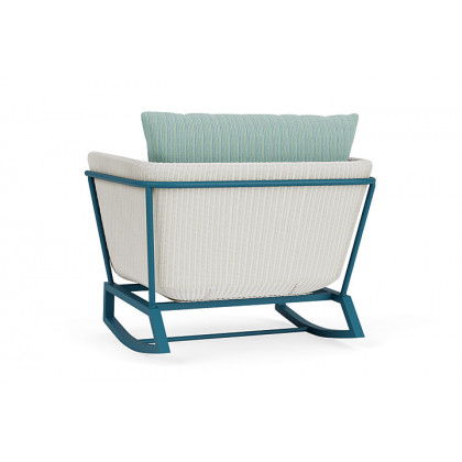 Lloyd Flanders™ Solstice Lounge Rocker - Matte White, Peacock