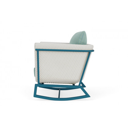 Lloyd Flanders™ Solstice Lounge Rocker - Matte White, Peacock