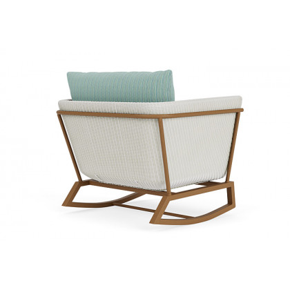 Lloyd Flanders™ Solstice Lounge Rocker - Matte White, Hickory