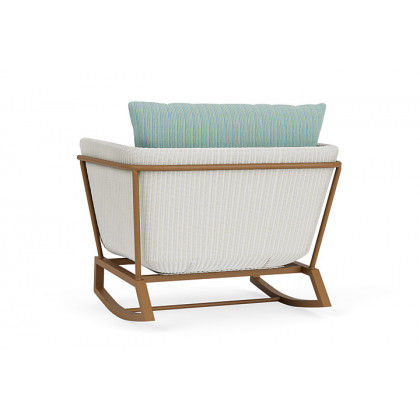 Lloyd Flanders™ Solstice Lounge Rocker - Matte White, Hickory