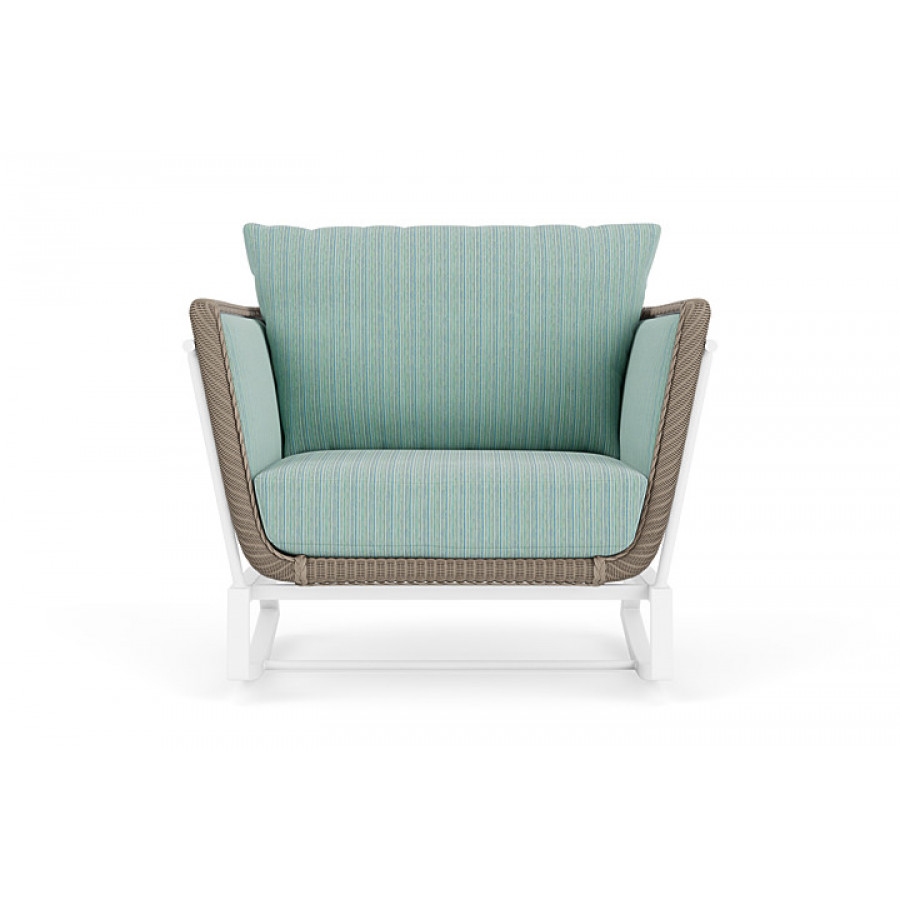 Lloyd Flanders™ Solstice Lounge Rocker - French Beige, Matte White