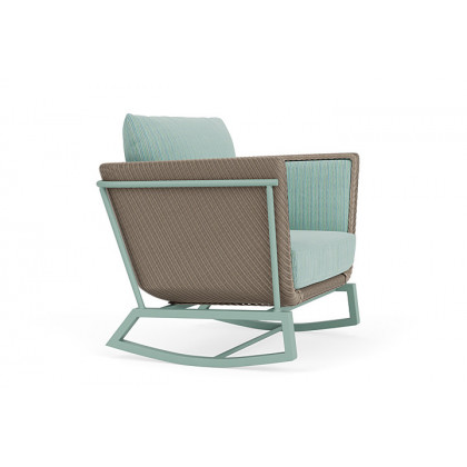 Lloyd Flanders™ Solstice Lounge Rocker - French Beige, Sea Glass