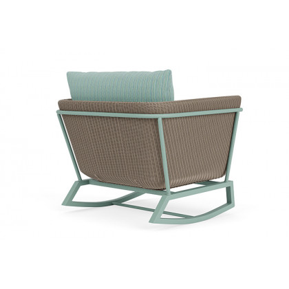 Lloyd Flanders™ Solstice Lounge Rocker - French Beige, Sea Glass