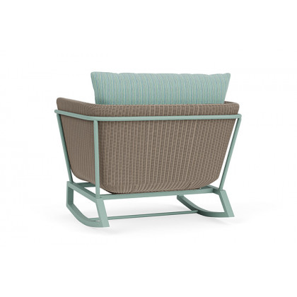 Lloyd Flanders™ Solstice Lounge Rocker - French Beige, Sea Glass