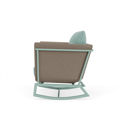 Lloyd Flanders™ Solstice Lounge Rocker - French Beige, Sea Glass