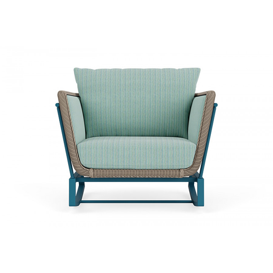 Lloyd Flanders™ Solstice Lounge Rocker - French Beige, Peacock