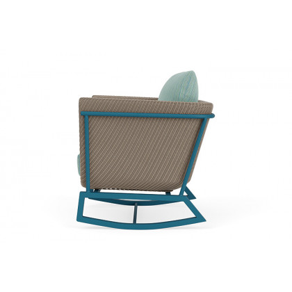 Lloyd Flanders™ Solstice Lounge Rocker - French Beige, Peacock