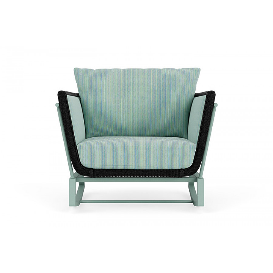Lloyd Flanders™ Solstice Lounge Rocker - Ebony, Sea Glass