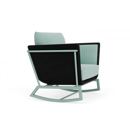 Lloyd Flanders™ Solstice Lounge Rocker - Ebony, Sea Glass