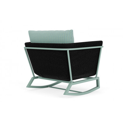 Lloyd Flanders™ Solstice Lounge Rocker - Ebony, Sea Glass