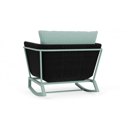 Lloyd Flanders™ Solstice Lounge Rocker - Ebony, Sea Glass