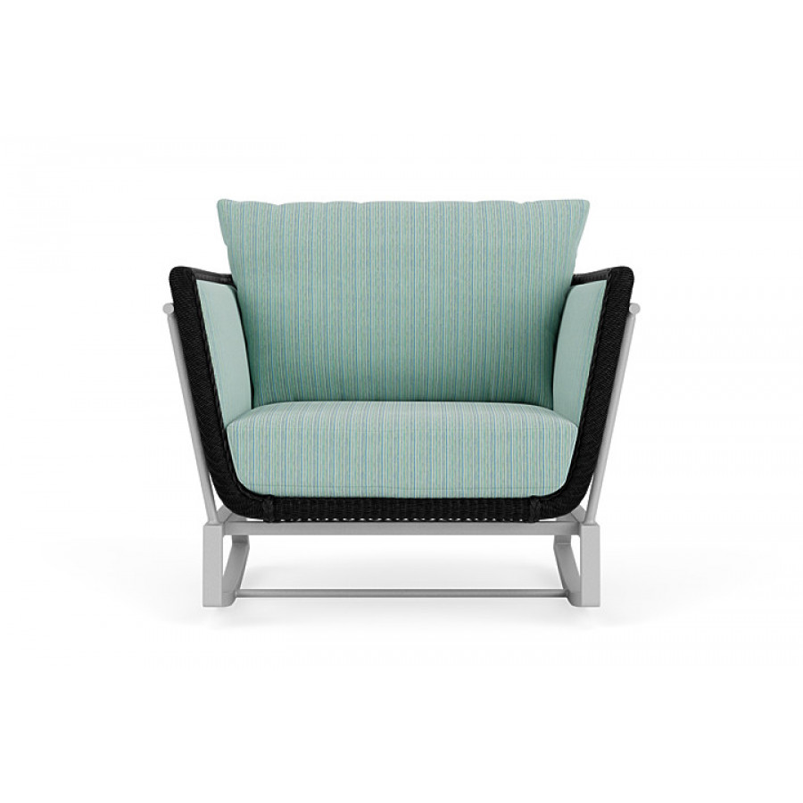 Lloyd Flanders™ Solstice Lounge Rocker - Ebony, Metallic Silver