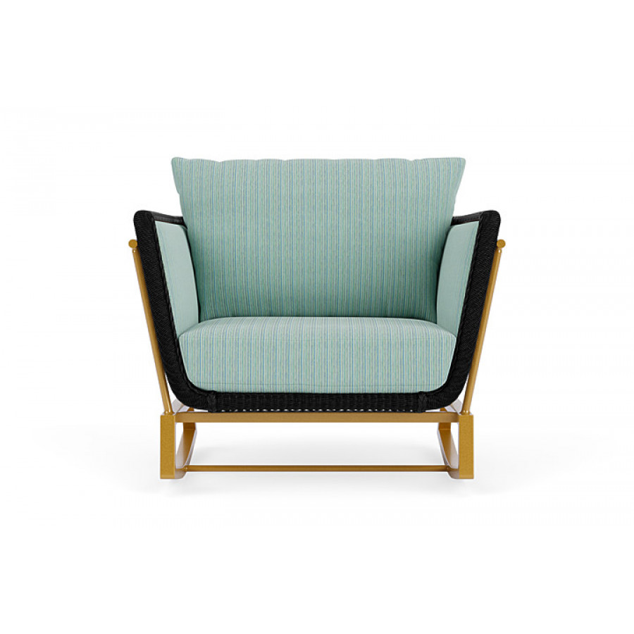 Lloyd Flanders™ Solstice Lounge Rocker - Ebony, Metallic Gold