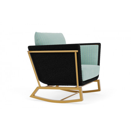 Lloyd Flanders™ Solstice Lounge Rocker - Ebony, Metallic Gold