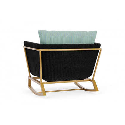 Lloyd Flanders™ Solstice Lounge Rocker - Ebony, Metallic Gold