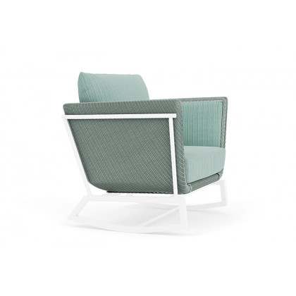 Lloyd Flanders™ Solstice Lounge Rocker - Sea Glass, White
