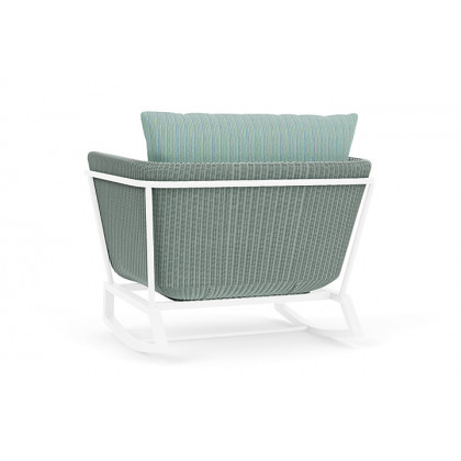 Lloyd Flanders™ Solstice Lounge Rocker - Sea Glass, White