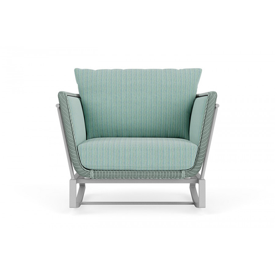 Lloyd Flanders™ Solstice Lounge Rocker - Sea Glass, Metallic Silver