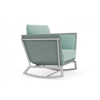 Lloyd Flanders™ Solstice Lounge Rocker - Sea Glass, Metallic Silver