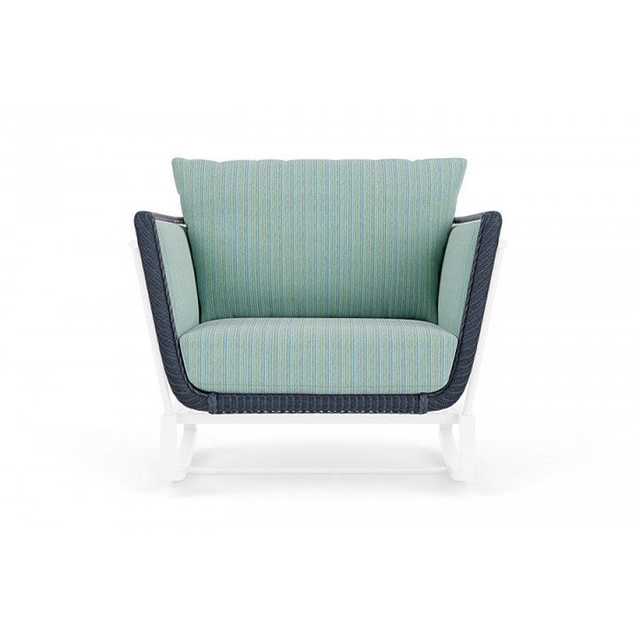 Lloyd Flanders™ Solstice Lounge Rocker - Denim Blue, White