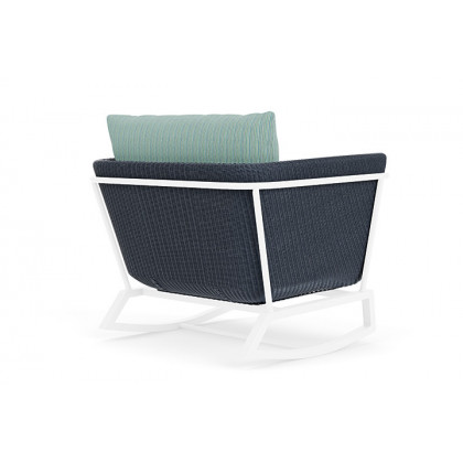 Lloyd Flanders™ Solstice Lounge Rocker - Denim Blue, White